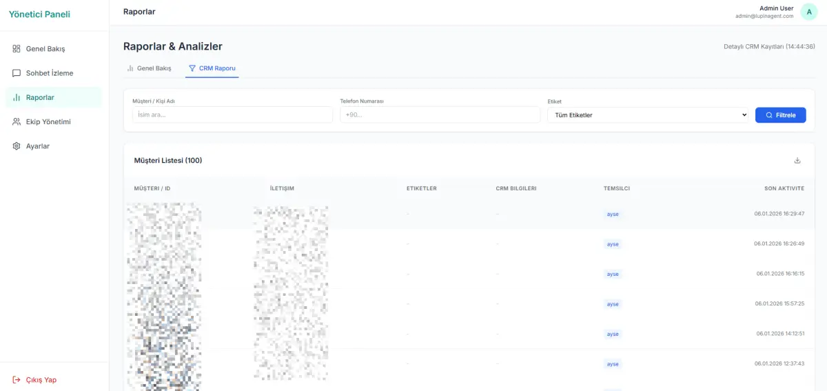 WappoCRM – WhatsApp Entegre CRM Sistemi